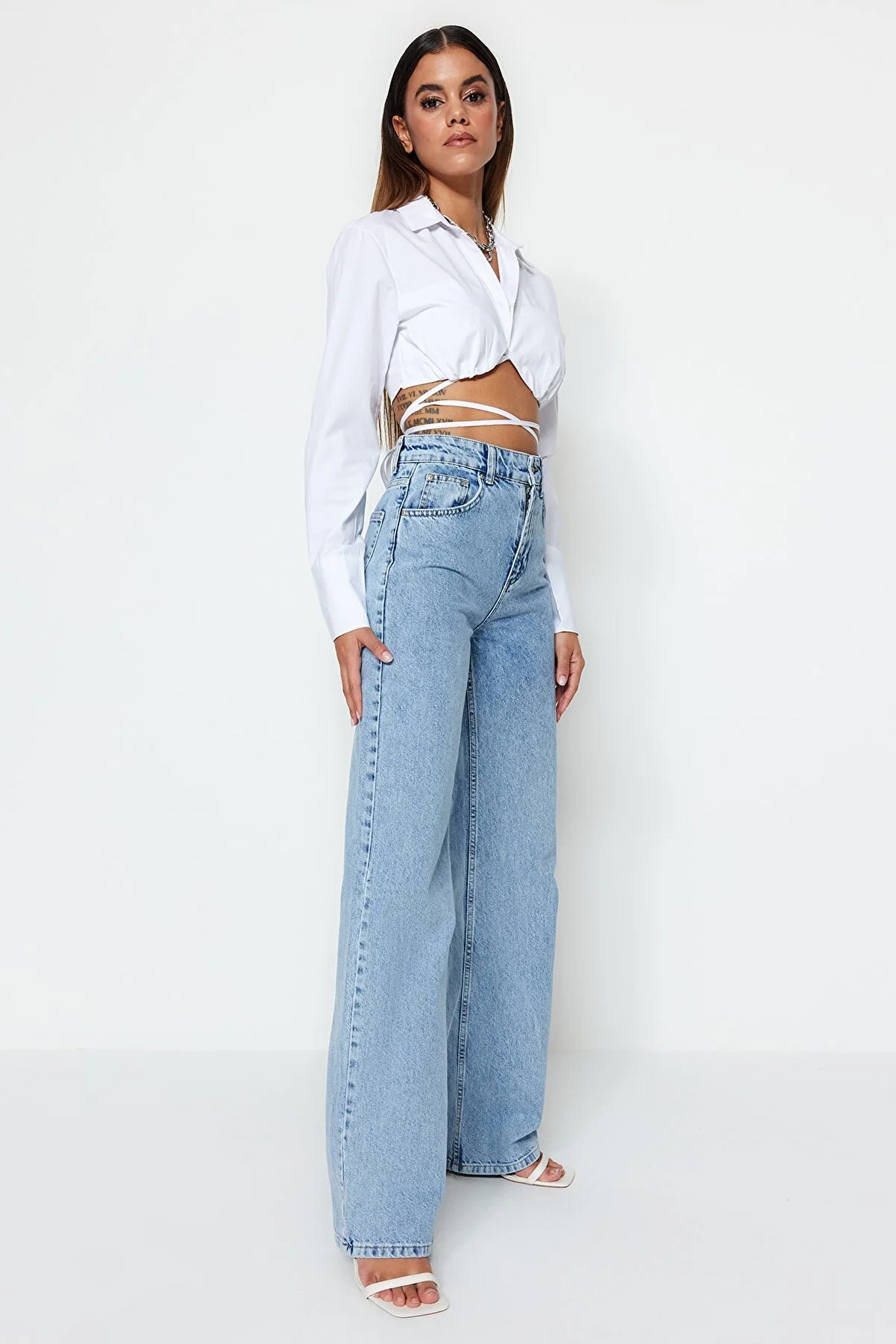 Trendyol Collection Jean – Gray – Wide leg - Impression